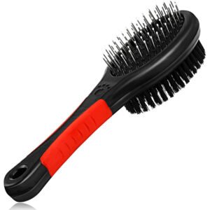 Double Sided Pet Fur Grooming Brush Pet Brush for Short and Long Hair - Large Size