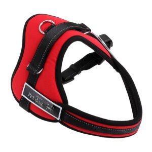 Dog Adjustable Control Soft Vest Harness Walk Collar Chest Strap Vest - Red XL